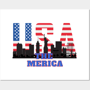 THE  Merica day 4 July Posters and Art